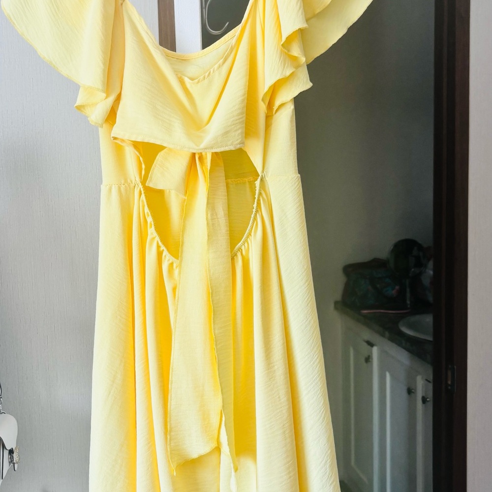 💛See You Monday Light Yellow Dress